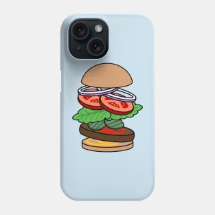 Falling Burger Stack Phone Case