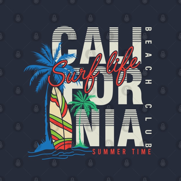 California Beach Summer typography by SSSD