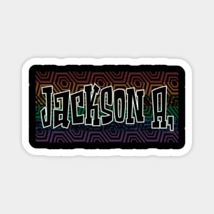 LGBTQ PATTERN AMERICA JACKSON Magnet