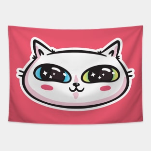 Starry Eyed Cat Tapestry