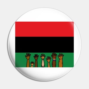 Pan African flag Juneteenth black freedom liberation Pin
