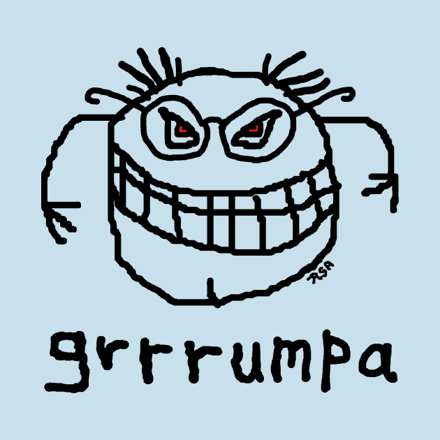 grrrumpa - black outline by RawSunArt