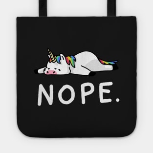 Nope Not Today Shirt Funny Lazy Unicorn shirt Tote