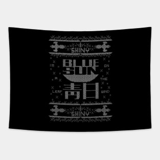 Firefly Blue sun ugly christmas Tapestry