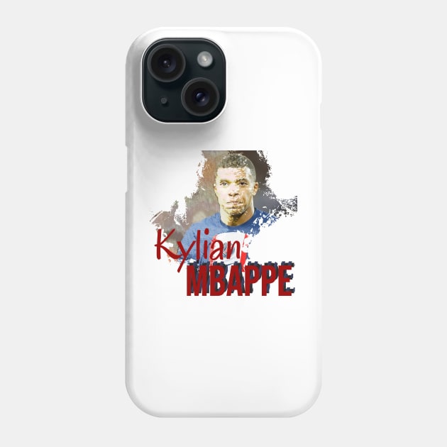 Kylian mbappe, Psg player and france Phone Case by Aloenalone