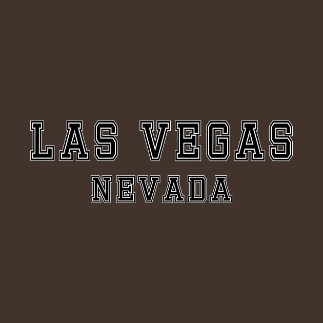 Plain Black Logo Las Vegas Nevada by vintagetrends