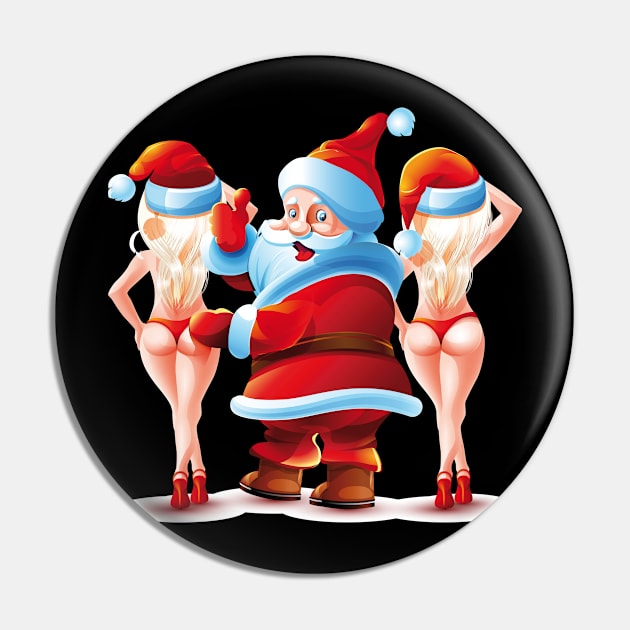 Santa Claus Like Ladies bikinis Christmas Hat Pin by GeekCastle