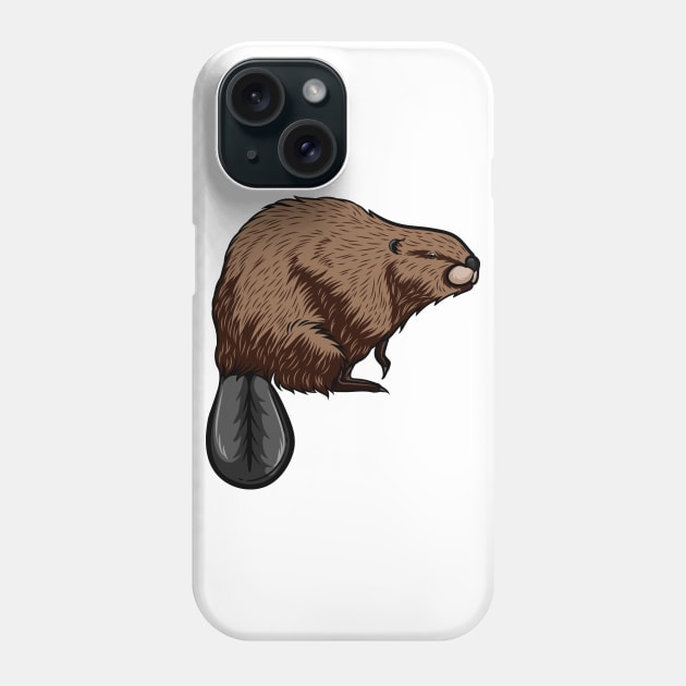 Beaver Phone Case by Sticker Steve