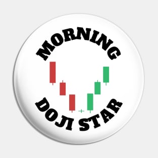 The Morning Doji Star (Black) Pin