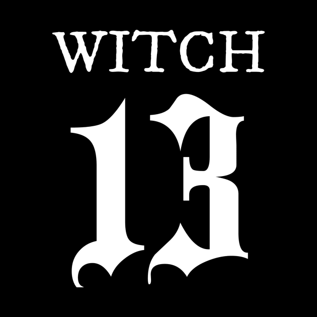 Witch 13 | White Ink by boutiquedhorreur