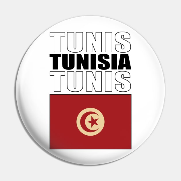 Flag of Tunisia Pin by KewaleeTee