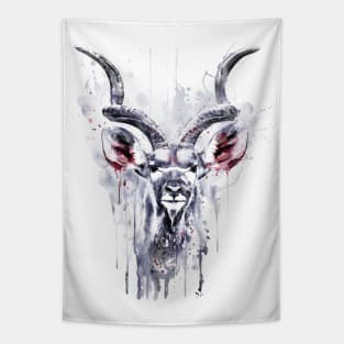 Greater Kudu Spiral Horned Antelope Tapestry