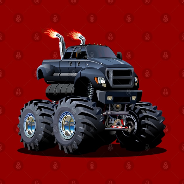 Cartoon monster truck by Mechanik