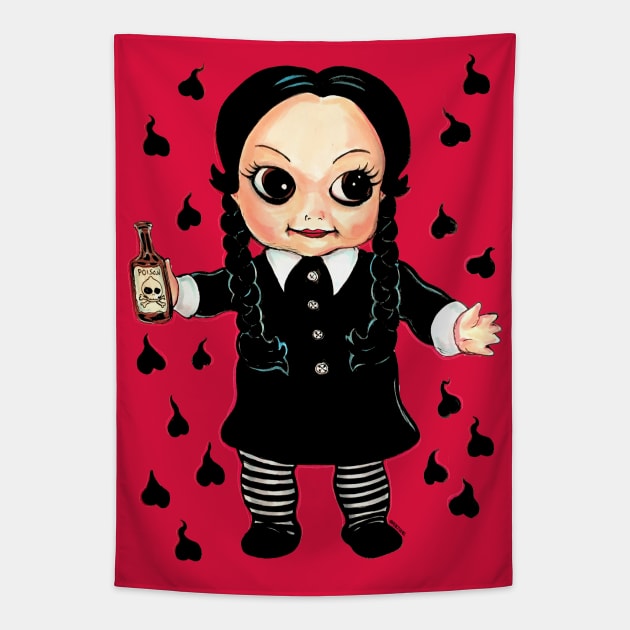 Goth Kewpie Tapestry by Robisrael