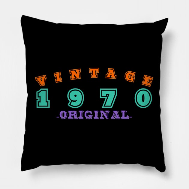 vintage 1970 Pillow by equiliser