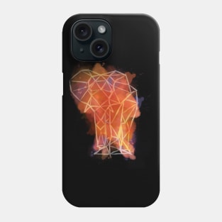 Elephant Low Poly Art Watercolor Polygon Phone Case