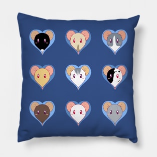 ratty love (white) Pillow