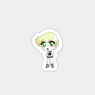 Chibi White Lion Magnet