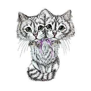 Janus, the two-headed kitty T-Shirt