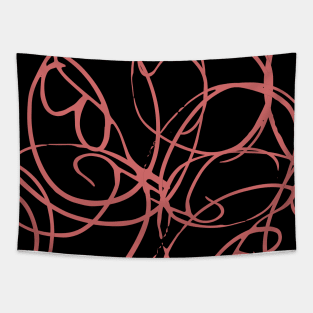 Salmon Coloured Circles Tapestry