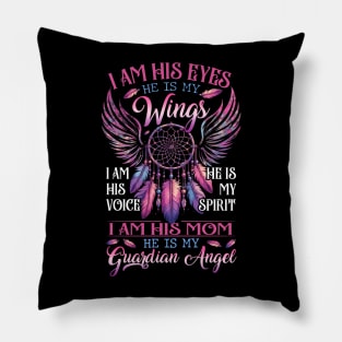 Mom Son He Is My Guardian Angel Pillow