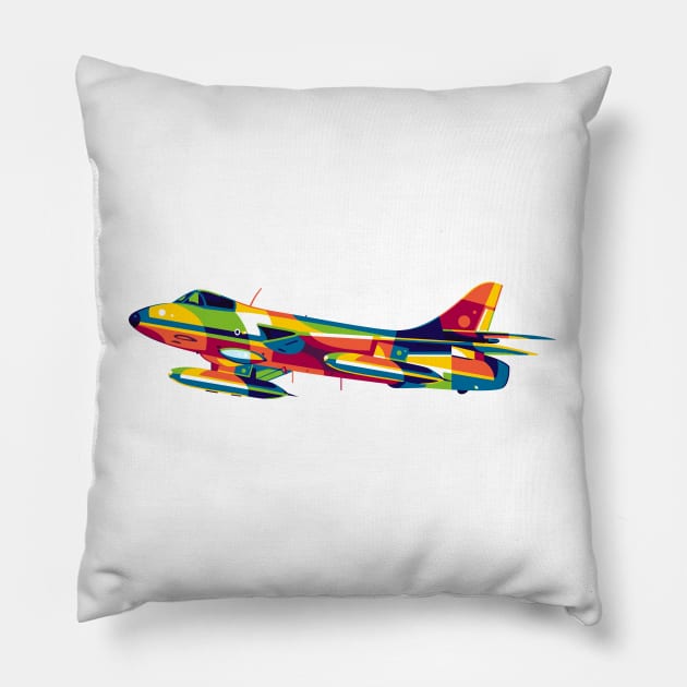 Hawker Hunter Pillow by wpaprint