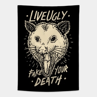 live ugly fake your death Tapestry