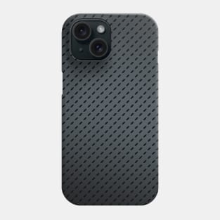 Slick and Stylish Matte Grey Oval Indented Pattern Phone Case