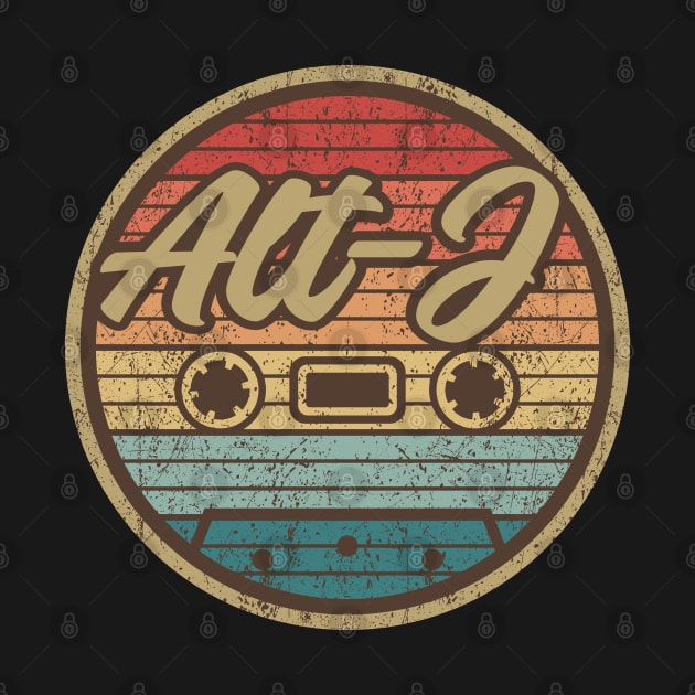 Alt-J Retro Cassette Retro Circle by penciltimes