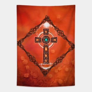 Elegant celtic cross Tapestry