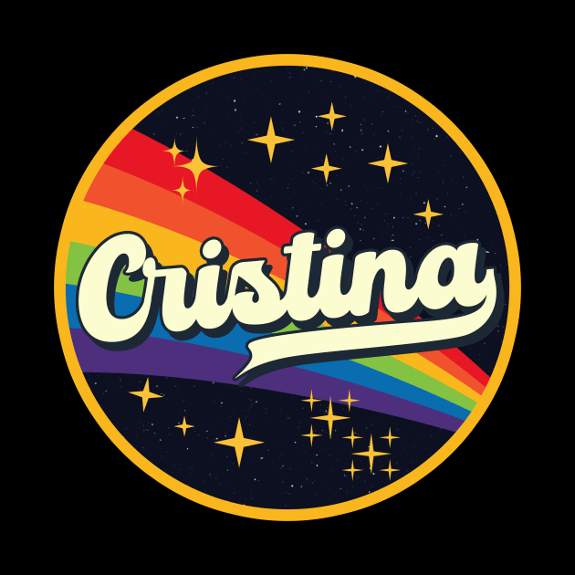 Cristina // Rainbow In Space Vintage Style by LMW Art