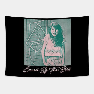 Saved By The Bell //// 90s Style Duotone Aesthetic Tapestry