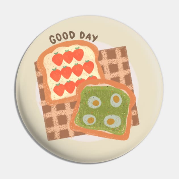 Strawberry Cream Cheese-Avocado Egg Toast Pin by aaalou