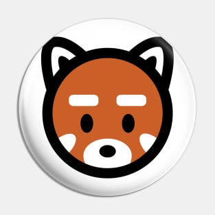 Red Panda Head Bambu Brand Cute Kawaii Anime Manga Animal Mammal China Habitat Inbreed Fox Pin