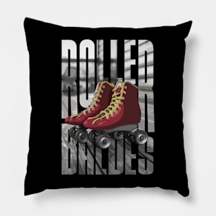 Grungy Rollerblades Gift Roller Skating Pillow