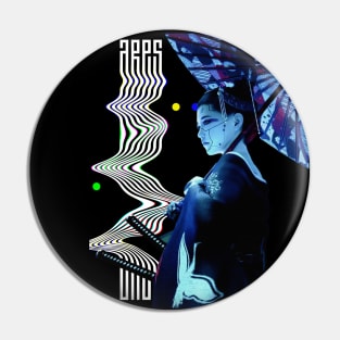 Cyberpunk Geisha Pin