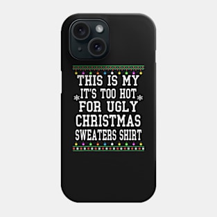 ugly christmas sweater family Phone Case