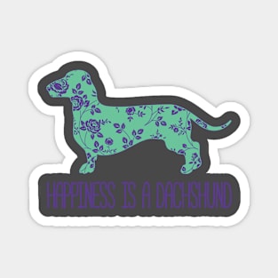 Happiness Is A Dachshund Funny Wiener Dog product Magnet