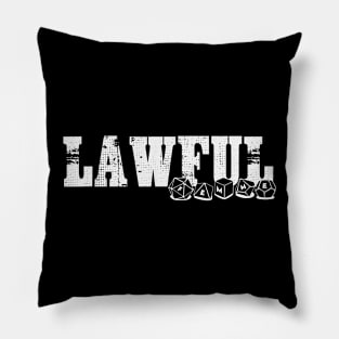 Lawful Femme (Light Ink) Pillow