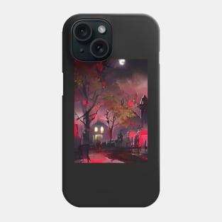 QUIET VILLAGE NIGHT Phone Case