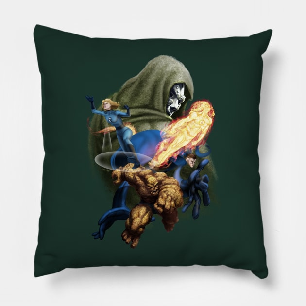 Doom's revenge Pillow by KKTEE