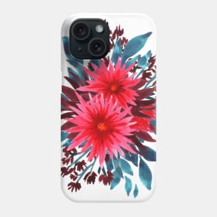 Spider flowers bouquet Phone Case