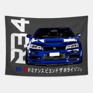 Gtr 34 skyline Tapestry