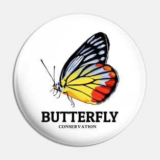 Save the Butterfly Protect the Nature Pin