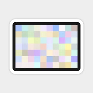 Pastel colour squares Magnet