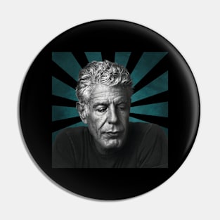 Anthony Bourdain II Retro Pixel II 70s Pin