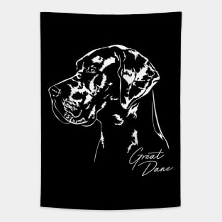 Proud Great Dane dog portrait Tapestry