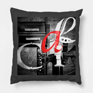 Balchik tech collage Pillow