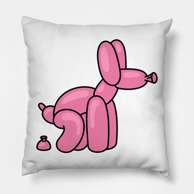 Balloon Dog Pillow by taufikrizkyy