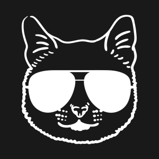 Cute Cat Face White New T-Shirt